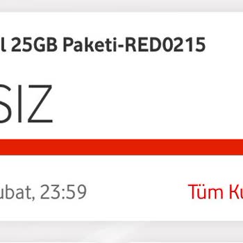Vodafone Sinirsiz Paket Sorunu