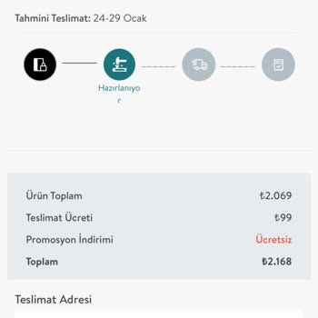 Vivense Siparişle İlgili Şikayetim Var
