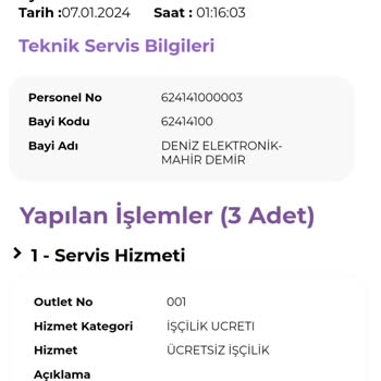 Digiturk İade Aparatlar Yapılmayan İşlem Hk.