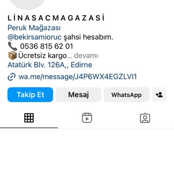 Lina Saç Mağazası (Linasacmagazasi) Beni Engelledi