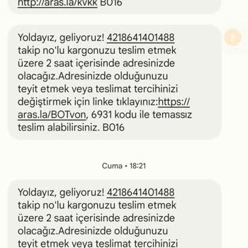 Aras Kargo Teslim Edilmeyen Paketi Teslim Edildi Diyor