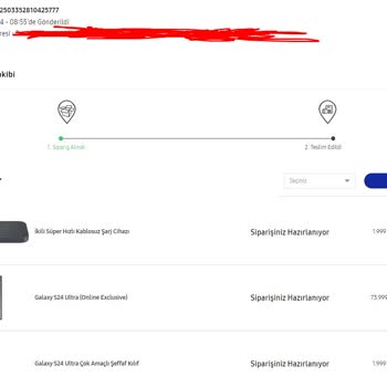Samsung S24 Ultra Ön Sipariş Sorunu