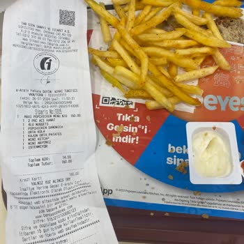 Popeyes Bayat Patates Satıyor.