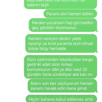 Muteber Türkmen Atelier Sipariş Edilen Ürünün Teslimatında Yaşanan Gecikme Ve İlgisizlik