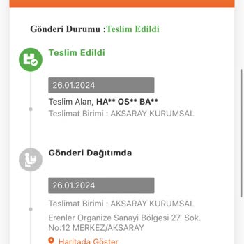 MNG Kargo Kargoyu Getirmeyip Teslim Edildi Olarak Gösteriyor