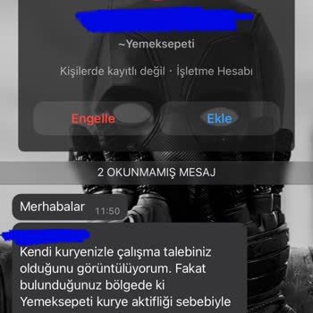 Yemeksepeti Kendi Kuryesiyle Çalışma Zorunluluğu