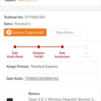 Trendyol Garantiye Cevap Vermeme Mağduriyeti