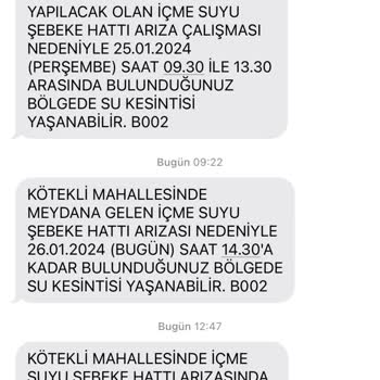 MUSKİ Su Kesintisi