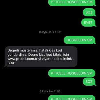 Pttcell Aktif Edilmeyen Tarife