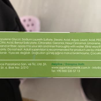 Agarta Bitkisel Kozmetik Agarta Kozmetik Yanlış İçerik Bilgisi