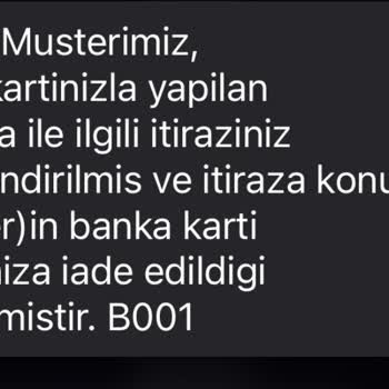 Ziraat Bankası Harcama İtirazını İade Etmiyor