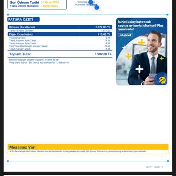 Turkcell Fazla Faturalandırma Yapıyor