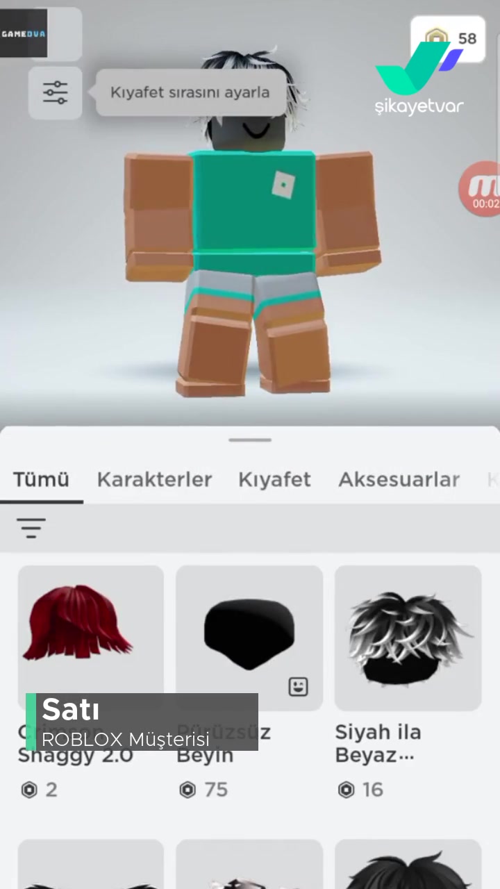 Roblox Karakter Kurtarmam Lazım videonun kapak resmi