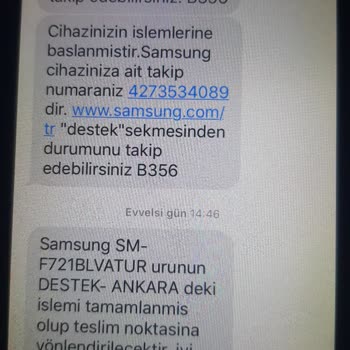 Samsung Telefon Zflip Teknik Destek Mağduriyeti