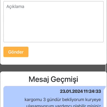 Bir Günde Kargo Elime Geçmeyen Ürün İadeye Gitmiş