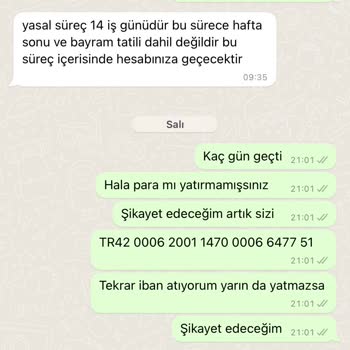 Lamelif Giyim Ücret İade Etmiyor Paramı Geri Alamadım