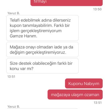 Yemeksepeti Destek Sorunları Ve Ürün Kalitesi Hakkında Şikayet