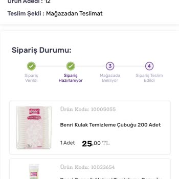 Gratis Mağazadan Teslim Siparişim Gelmedi