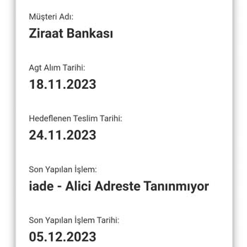 AGT Kurye (aynigunteslim.com) 70 Gündür Kargom Gelmiyor