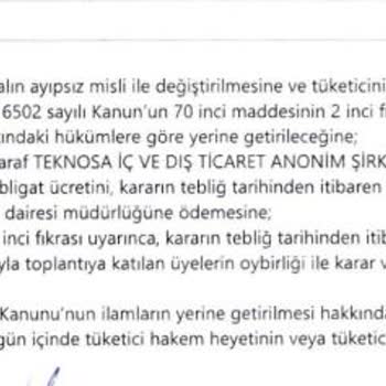 Teknosa Teknik Servis Sonrası Yaşanan Sorunlar Ve Tüketici Hakları