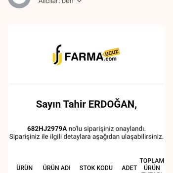 Farmaucuz.com Sipariş İşlemlerinde Yaşanan Sorunlar Ve Müşteri Hizmetleri Şikayeti