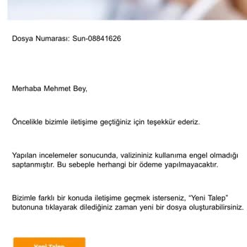 Sunexpress Hasarlı Bagaj Mağduriyeti