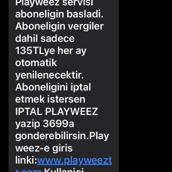 Playweez Üyelik İptali