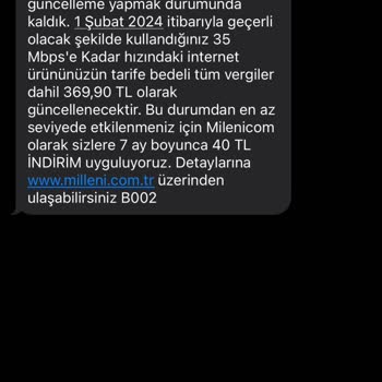 Millenicom İnternet Servis Sağlayıcısının Farklı Müşteri Politikaları