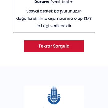 İBB - İstanbul Büyükşehir Belediyesi İhtiyaç Sahibi Ailenin Sosyal Yardım Beklentisi