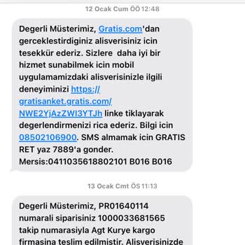 Gratis Online Alışverişte Teslimat Sorunu Ve Müşteri Hizmetleri İletişimi