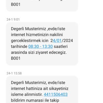 Evde Hizmet Türk Telekom Gelip Kurulum Yapmıyor Asla