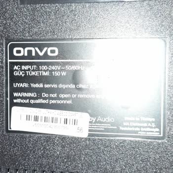 Media Markt Aldığım Onvo Marka Televizyon Bozuk, Eksik Firma İlgisiz