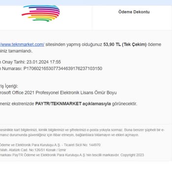 Teknmarket Çalışmayan Office Lisansı