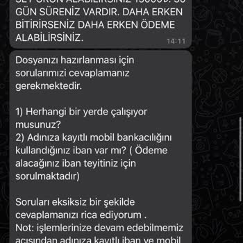 Ersağ Paketleme Sorumluluk Kabul Etmiyorum