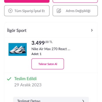 Pazarama Ürün İadesi