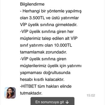 Hitbet Paramı İade Etmiyor Oyun Oynatmıyor