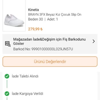 FLO Ayakkabı FLO'dan Online Sipariş Vermeyi Bırakın. İade Yapmıyorlar