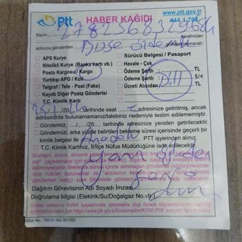 PTT Kargo Teslimatı Ve Müşteri Hizmetleri Sorunu