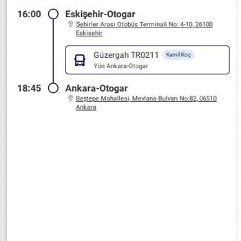 Kamil Koç Otobüs Bileti Saat Bilgisinde Yaşanan Karışıklık