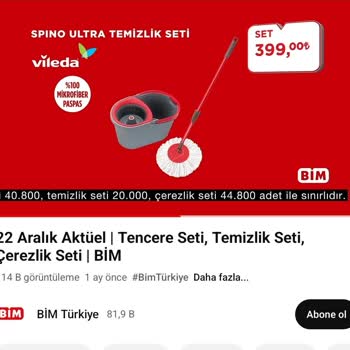 Vileda Kalitesiz Temizlik Seti Hayal Kırıklığı