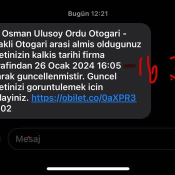 Ali Osman Ulusoy Otobüs Rötar Yapması