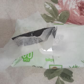 Purebaby Organic Siyah Koli Bantlı Islak Mendil