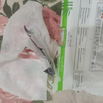 Purebaby Organic Siyah Koli Bantlı Islak Mendil