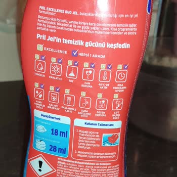 Pril Excellence Duo Jel Bulaşıkları Lekelendirdi