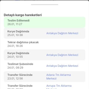 Hepsiburada Paket Teslim Edilemedi