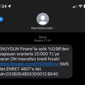 Enuygun Alakasız SMS
