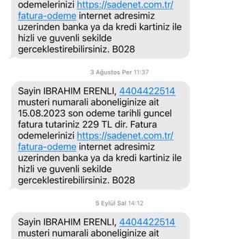 Sadenet Geri Dönüş Yap Abonelik İptal