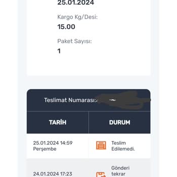 Aras Kargo Şikayet Var. Mağdurum.