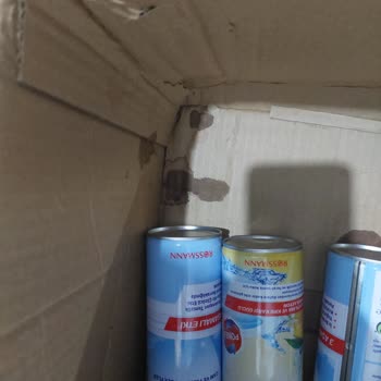 Rossmann Hasarlı Kargo Yağ Çözücü Akmis Fırın Köpüğün Kapağı Kirik