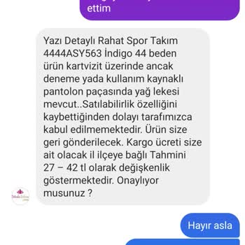 Modaselvim Para İadesi Yapmıyor